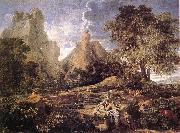 POUSSIN, Nicolas Landscape with Polyphemus af oil painting reproduction